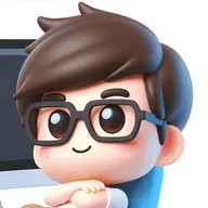 Naman Pathak, as a cartoon at his desk